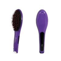 Hair straightening brush