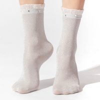 Ocean Odyssey women's beaded socks - grey