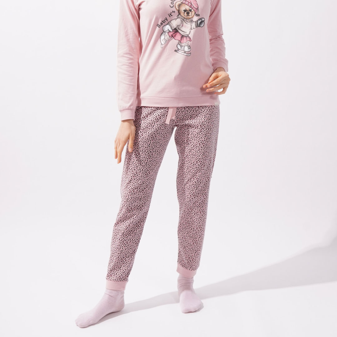 Pajama set for women from Teddy bear - pink - Image 7
