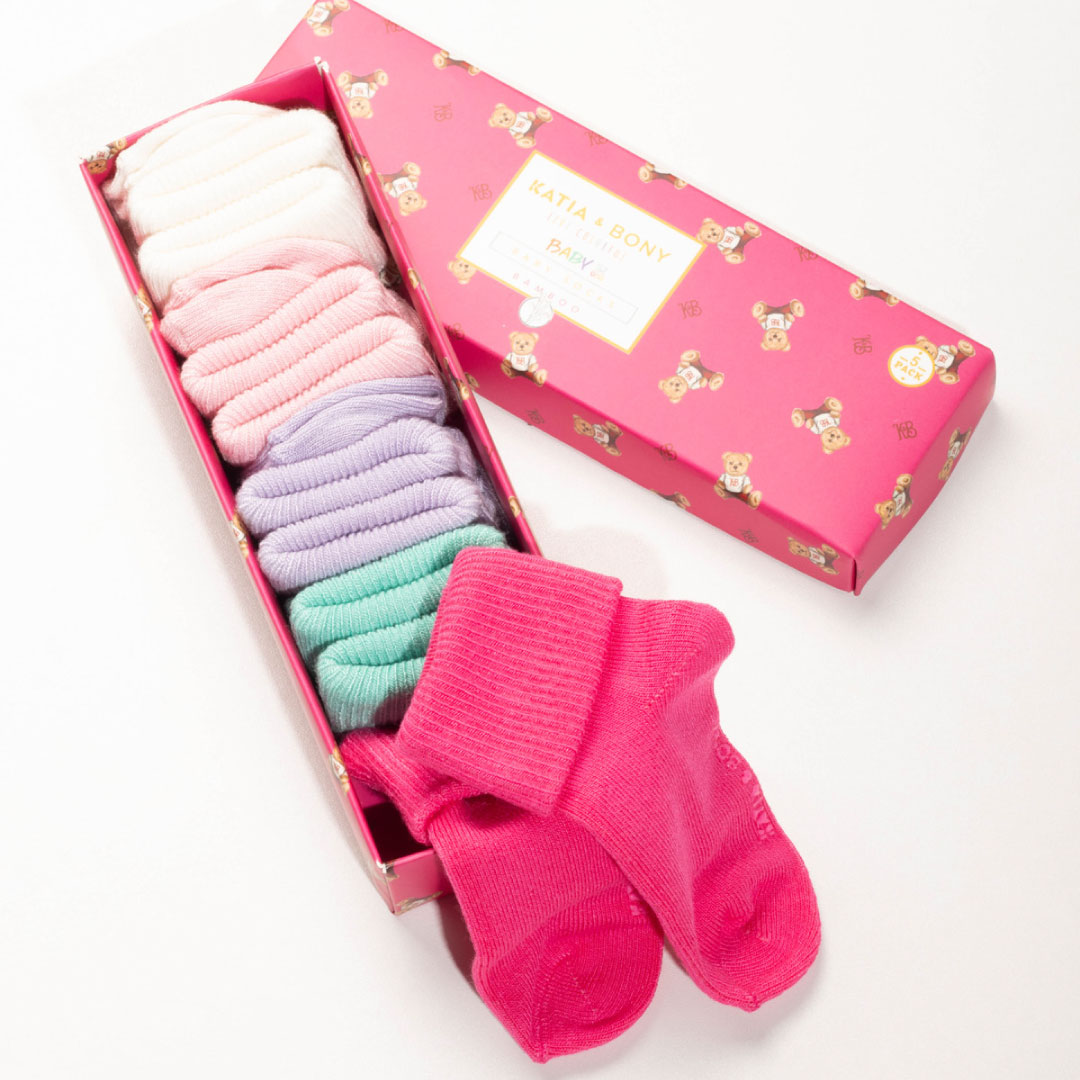 Baby socks, 5 pieces, in different colors - Image 2