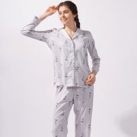 بيجاما نسائي ستان Teddy Bear - رمادي