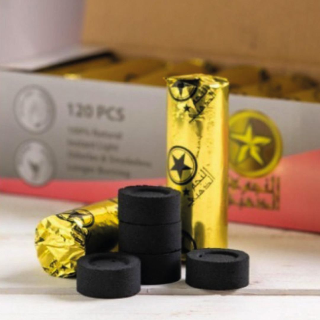 Incense Charcoal (Mini) 120 Pieces Golden Star - Image 2
