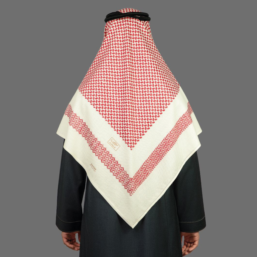 شماغ البسام ماي فير شتوي احمر - الصورة 3