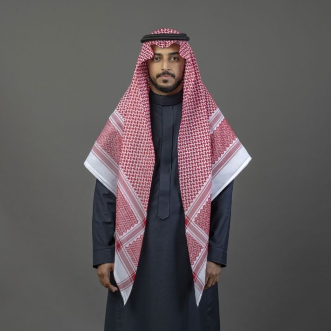 شماغ البسام بيسك احمر انجليزي الاصلي